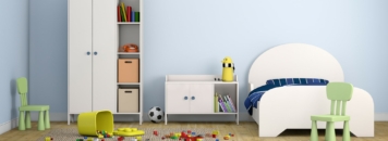 Stanza di un bambino da rimettere in ordine