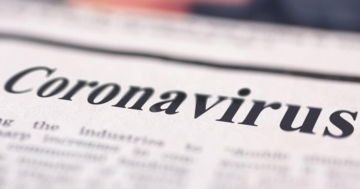Coronavirus come titolo della news di un giornale