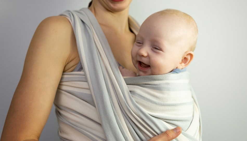 Trasporto Neonato Fascia Porta-Bebè Hoppediz In Cotone, Con - Main Image