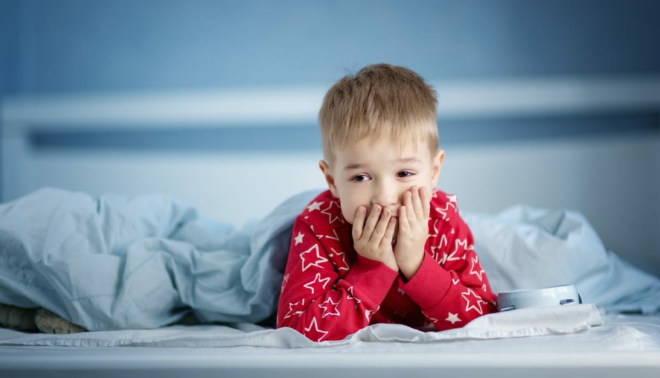 Bambino che ha difficoltà col sonno