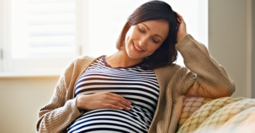 donna in gravidanza con valori del progesterone nella norma