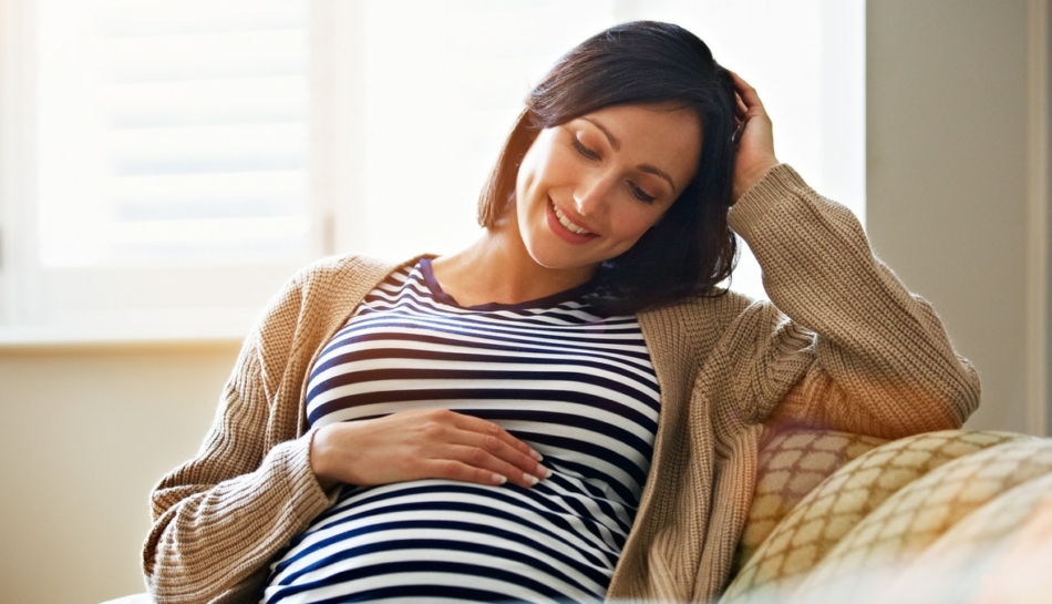 donna in gravidanza con valori del progesterone nella norma