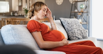 donna in gravidanza stanca per emoglobina bassa