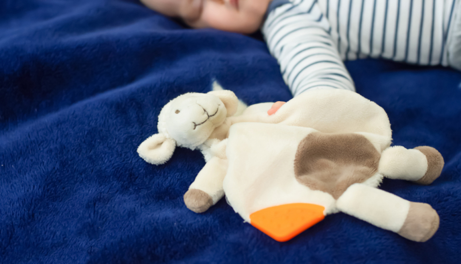 neonato dorme con doudou